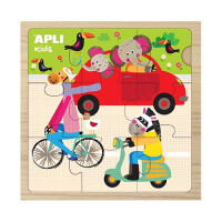 Apli Kids - Drewniane Puzzle Apli Kids - Samochód 3+