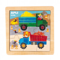 Apli Kids - Drewniane Puzzle Apli Kids  -  Ciężarówka 3+