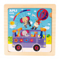 Apli Kids - Drewniane Puzzle Apli Kids - Autobus 3+
