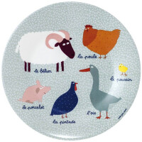 Maison Petit Jour® - Talerz Deserowy fi 20 cm Dla Dzieci, Seria Farma | Maison Petit Jour®