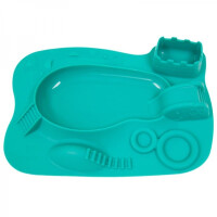 MARCUS & MARCUS - Marcus & Marcus  -  Talerzyk Silikonowy Plac Zabaw 3d Mint Ollie