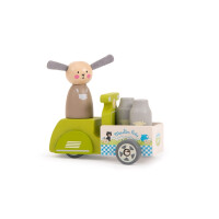 Moulin Roty  -  Auto Trójkołowy samochodzik MLECZARZ 632427