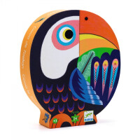 Djeco        -       Puzzle  Tekturowe w Pudełku  -  TUKAN 24 elementy DJ07283
