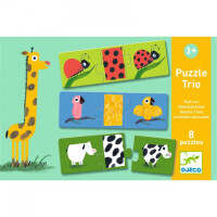 Djeco - Puzzle Trio UBIERZ ZWIERZĄTKO DJ08186