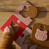 Liewood  -   Silikonowe puzzle Bodil – Rose multi mix