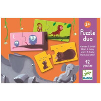 Djeco - gra Puzzle Łączenie mam i Dzieci Dj08157