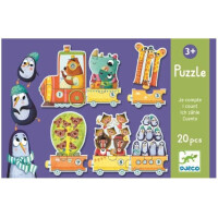 Djeco -  Puzzle Pociąg Dj08150