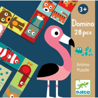 Djeco - Domino Puzzle - Zwierzęta Dj08165
