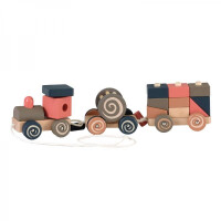 Egmont Toys® - Kolorowy Drewniany Pociąg, Układanka | Egmont Toys®