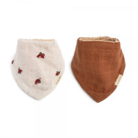 FILIBABBA - Filibabba Śliniak Bandana 2 Szt. Lucky + Amber Brown