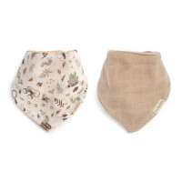 FILIBABBA - Filibabba Śliniak Bandana 2 Szt. Little Wonders + Warm Grey