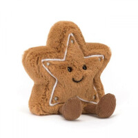 JellyCat - przytulanka maskotka Wesoła Piernikowa Gwiazdka 13 cm