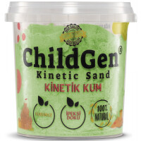 ChildGen - Childgen, Piasek Kinetyczny, 100% Naturalny, 500g, Kolor Zielony