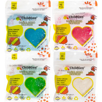 ChildGen - Childgen, Naturalna Ciastolina do Zabawy, Brokat, Eko - Pack 4 Szt. re - Fill Play Dough