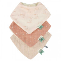 Trixie - Bawełniane Chustki Bandana 3 - Pack  -  Rosy Rabbit Trixie Baby