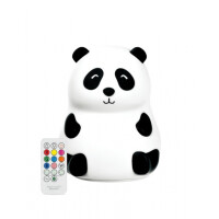 Rabbit & Friends - Panda Lampka Silikonowa z Pilotem Biała