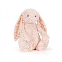 Jellycat  -  Przytulanka Maskotka królik Króliczek z Kwiecistymi Uszami Pudrowy Róż „Cherry” 51 cm