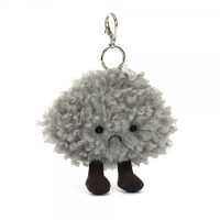 JellyCat - zawieszka Breloczek do kluczy burzowa chmurka 15 cm