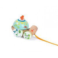 Moulin Roty  - Drewniany żółwik do ciągnięcia 668360
