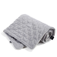 La Millou - Velvet Collection - Blanket 110 x 140 - Dark Grey & Grey