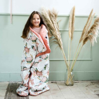 La Millou - VELVET COLLECTION - NARZUTKA PRZEDSZKOLAKA - HERON IN PINK LOTUS - PAPAYA