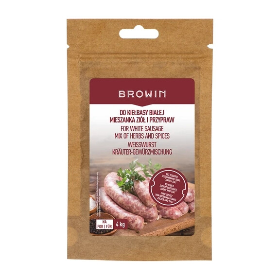 Mieszanka przypraw i ziół do kiełbasy białej, 20 g | BROWIN, 310005