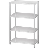 Regał magazynowy, półki pełne 1200x500x1800 mm, skręcany | GREDIL, 670125