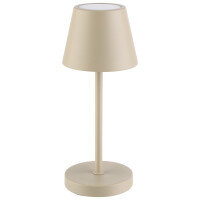 Lampa stołowa 80x200 mm, beżowa | APS, Merle Micro