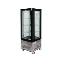 Witryna chłodnicza 400 l 65x65x190 cm czarna | YATO, YG-05068