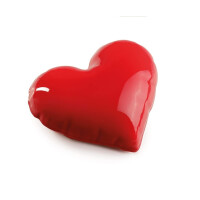 Silikonowa forma do ciast i deserów, serce, 1000 ml, 210x185x70 mm | DINARA KASKO, Baloon Heart