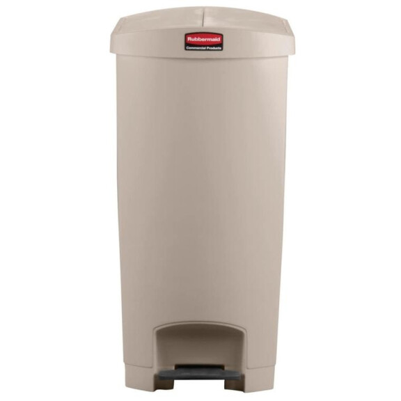 Kosz z pedałem 90l beżowy | RUBBERMAID, Slim Jim
