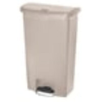Kosz z pedałem 68l beżowy | RUBBERMAID, Slim Jim