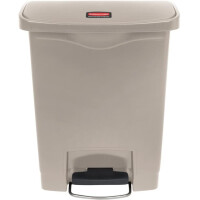 Kosz z pedałem 30l beżowy | RUBBERMAID, Slim Jim