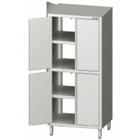 Szafa przelotowa z drzwiami skrzydłowymi i dzieloną komorą 1200x700x1800 mm | STALGAST, 981587120