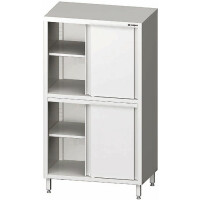 Szafa magazynowa z dzieloną komorą i drzwiami suwanymi 1100x500x1800 mm | STALGAST, 981645110