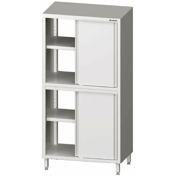 Szafa przelotowa z dzielonymi drzwiami suwanymi 1200x600x2000 mm | STALGAST, 981676120