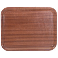 Taca stołówkowa z pokrytego melaminą drewna 600x450x18 mm | CONTACTO, 3501/600