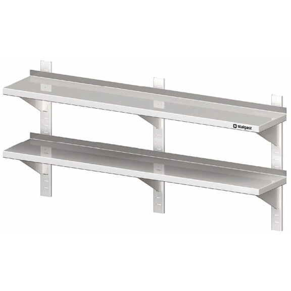 Półka wisząca przestawna, podwójna 1600x400x660 mm | STALGAST, 981784160