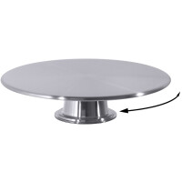Patera wykonana ze stali nierdzewnej na ciasto, obrotowa, średnica 300 mm | CONTACTO, 773/320