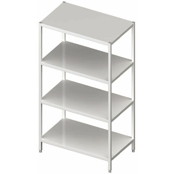 Regał magazynowy, cztery półki pełne 900x600x1800 mm | STALGAST, 981856090