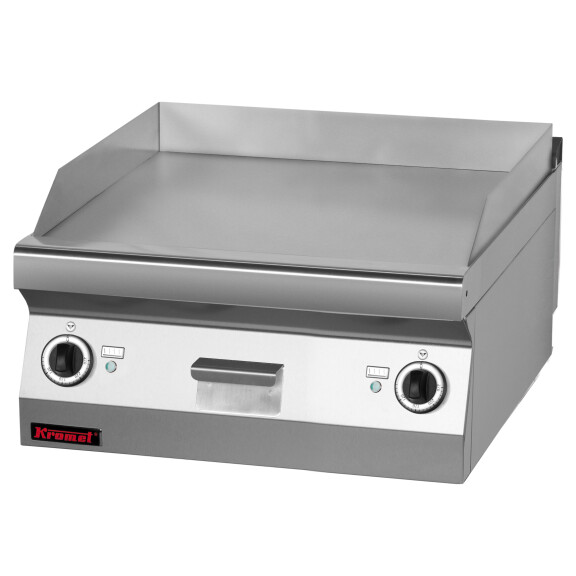 Płyta grillowa nastawna elektryczna gładka 600 mm | KROMET, 700.PBE-600G
