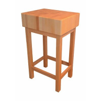 Kloc masarski z drewnianą podstawą 50x70x20 cm | JANPOL, STANDARD