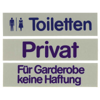 Tabliczka samoprzylepna „Toiletten” | CONTACTO, 7673/001