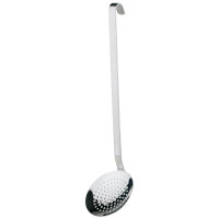 Łyżka cedzakowa - monoblok, nierdzewna o średnicy 14 cm | APS, Profi