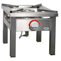 Taboret gastronomiczny - gazowy 40x40x35 cm, 6,5 kW, gaz płynny, propan-butan, G30 | EGAZ, TGOM-107