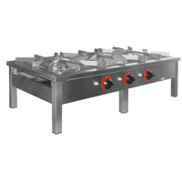 Taboret gazowy 169x60x35 cm, 3 palniki: 5+7+9 kW | EGAZ, TG-322.I
