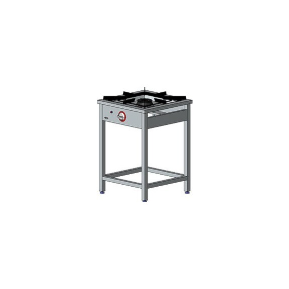 Taboret gazowy 60x60x85 cm, 1 palnik: 9 kW, wysoki | EGAZ, TG-110.II