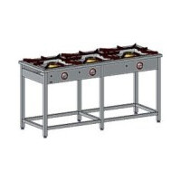 Kuchnia gazowa 169x60x85 cm z zapalaczem, 3 palniki: 2x7+1x9 kW | EGAZ, TG-324.II