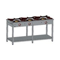 Kuchnia gazowa 169x60x85 cm z zapalaczem oraz z półką, 3 palniki: 3x7 kW | EGAZ, TG-321.III