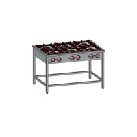 Kuchnia gazowa 130x70x85 cm z palnikiem zapalającym oraz z szafką, 6 palników: 36,5 kW | EGAZ, TGP-6737.II